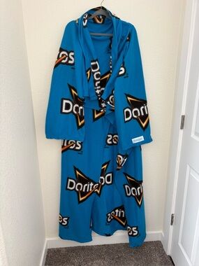 Doritos Cool Ranch Logo Blue Fleece Robe